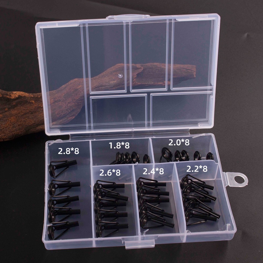 Fishing Rod Guide Replacement - 30PCS Stainless Steel Fishing Rod Tip